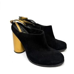 Black aldo suede heels‎